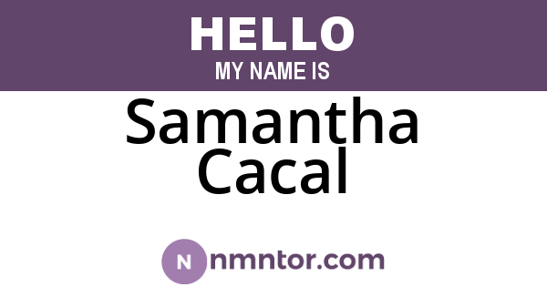 Samantha Cacal
