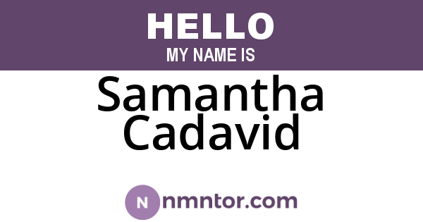 Samantha Cadavid