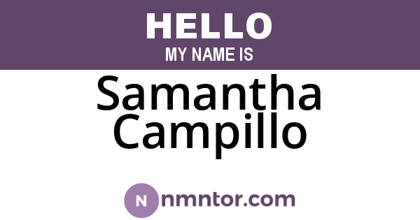 Samantha Campillo