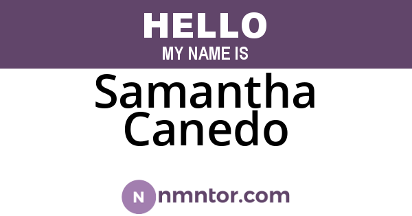 Samantha Canedo