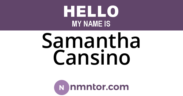 Samantha Cansino