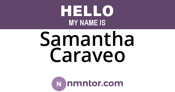 Samantha Caraveo
