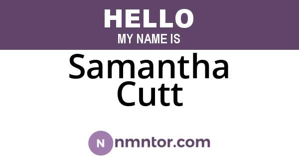 Samantha Cutt