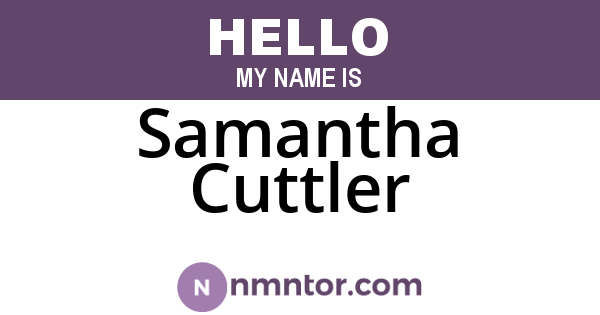 Samantha Cuttler