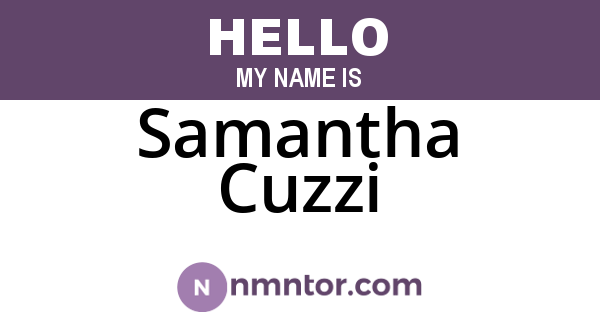 Samantha Cuzzi