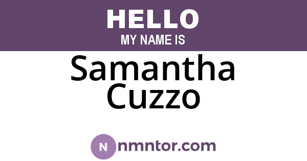 Samantha Cuzzo