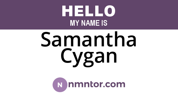 Samantha Cygan