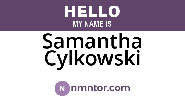 Samantha Cylkowski