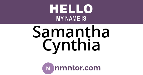 Samantha Cynthia