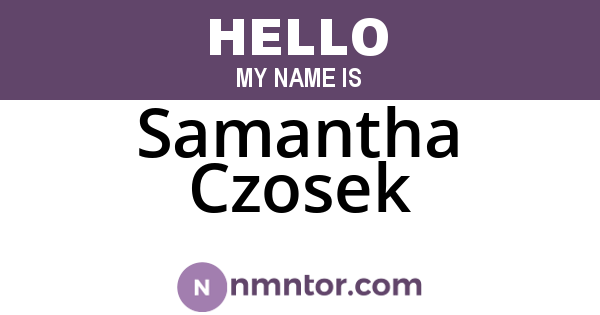 Samantha Czosek