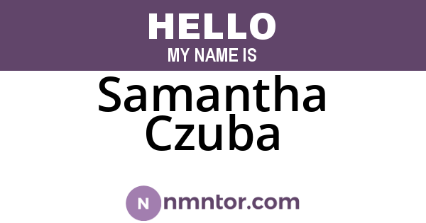 Samantha Czuba