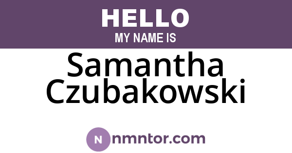 Samantha Czubakowski