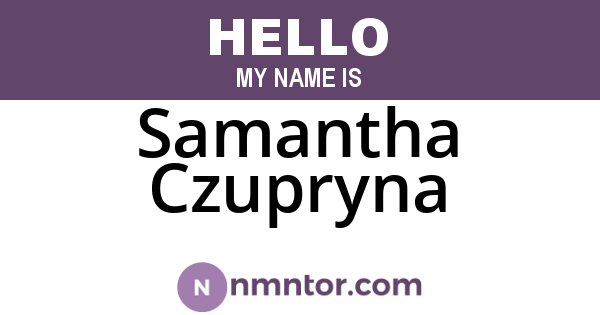 Samantha Czupryna