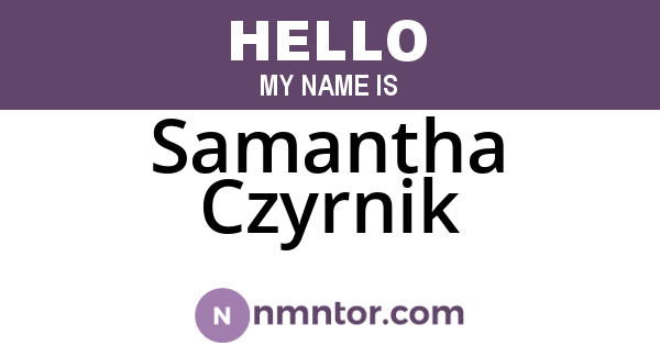 Samantha Czyrnik