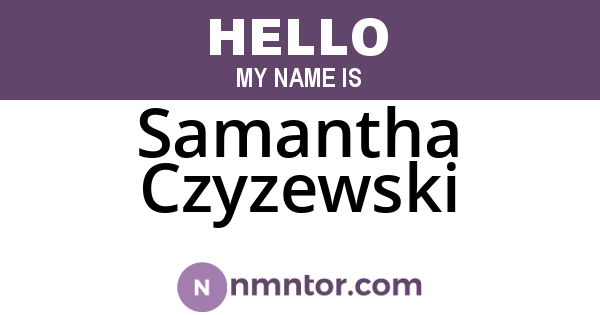 Samantha Czyzewski