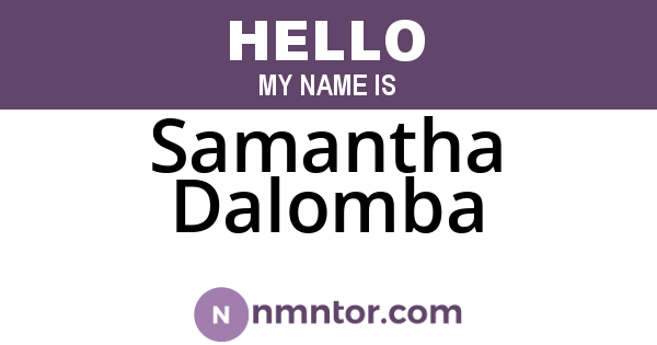 Samantha Dalomba