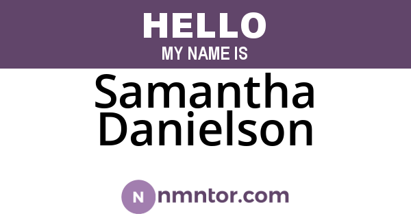Samantha Danielson