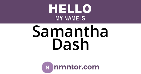 Samantha Dash