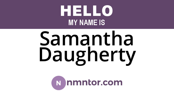 Samantha Daugherty
