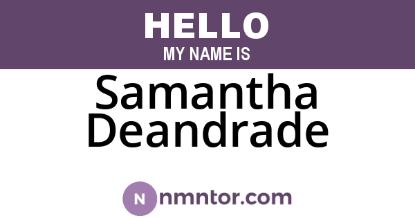 Samantha Deandrade