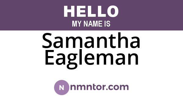 Samantha Eagleman