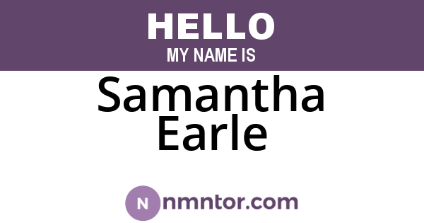 Samantha Earle