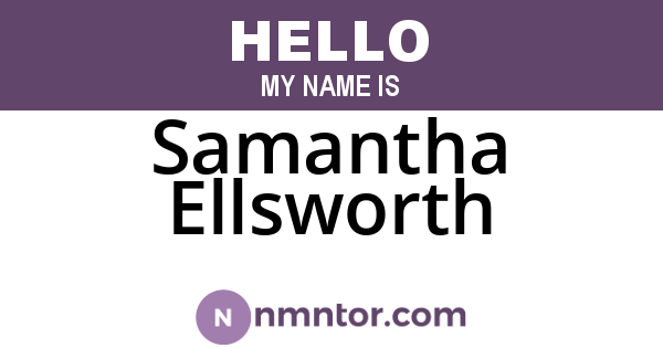 Samantha Ellsworth