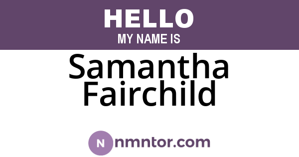 Samantha Fairchild