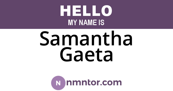 Samantha Gaeta