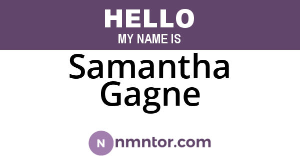 Samantha Gagne