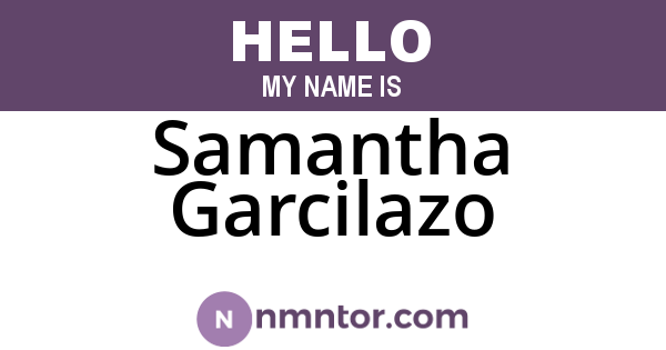 Samantha Garcilazo