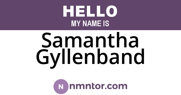 Samantha Gyllenband