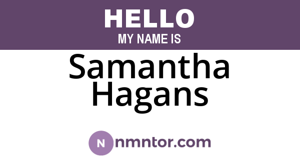 Samantha Hagans
