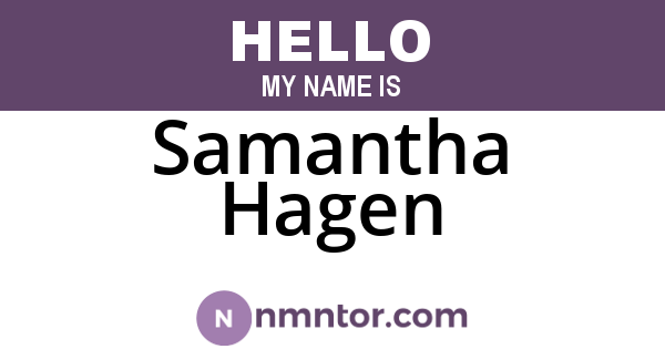 Samantha Hagen