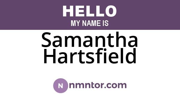 Samantha Hartsfield