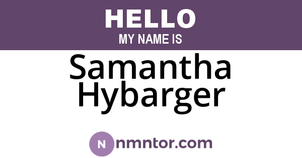 Samantha Hybarger
