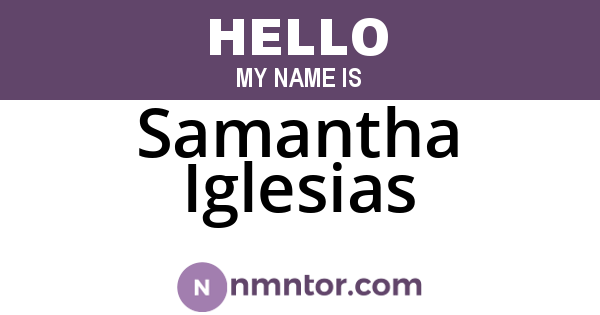 Samantha Iglesias