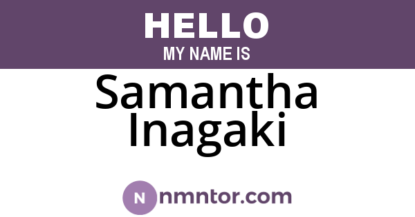 Samantha Inagaki