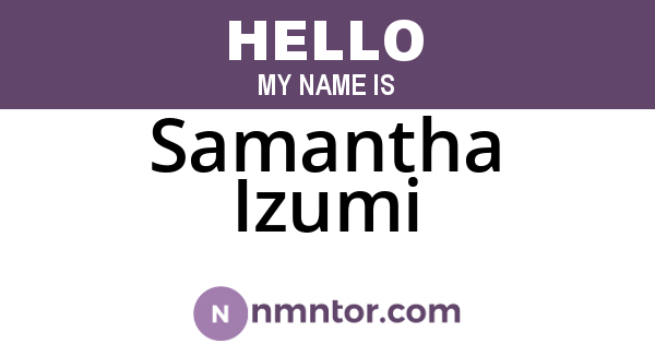 Samantha Izumi