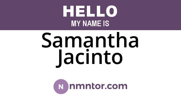 Samantha Jacinto