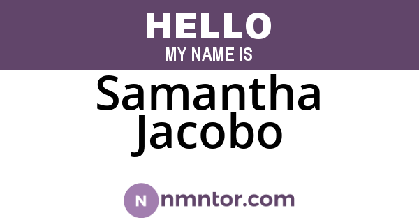 Samantha Jacobo