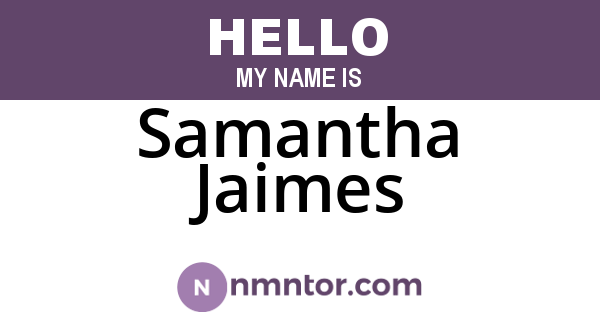 Samantha Jaimes