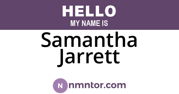 Samantha Jarrett