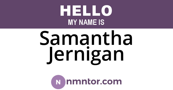 Samantha Jernigan