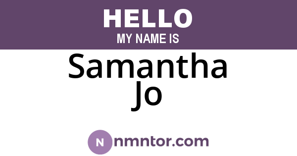 Samantha Jo