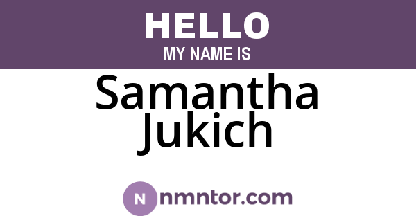 Samantha Jukich