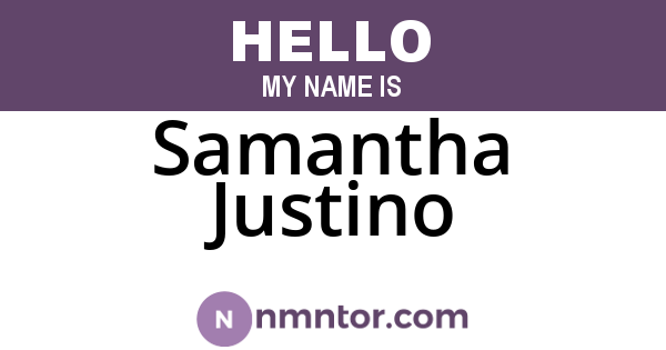 Samantha Justino