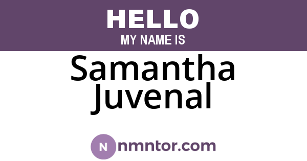 Samantha Juvenal