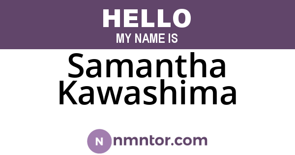Samantha Kawashima