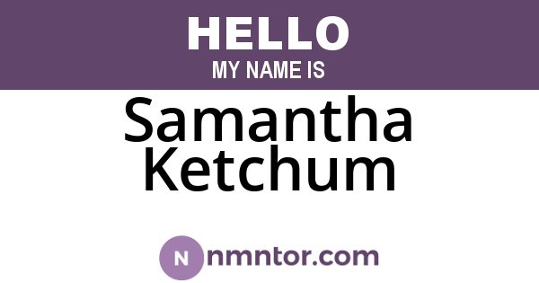 Samantha Ketchum